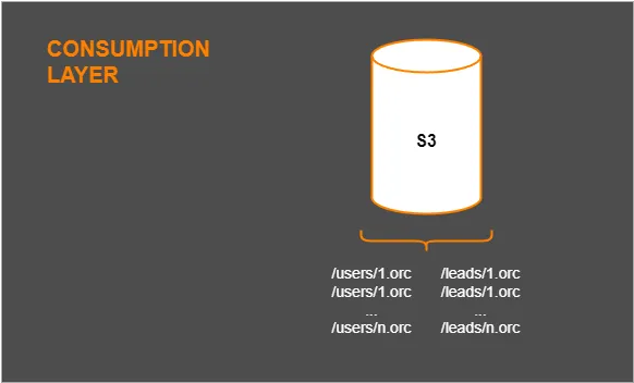 Consumption layer with the storage engine